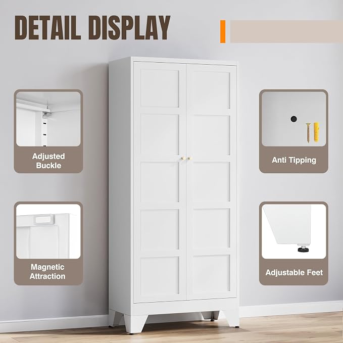 Yizosh Metal Storage Cabinet - Image 4