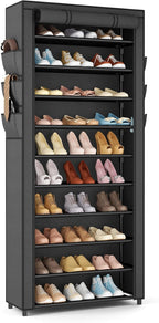 VTRIN Vertical Narrow Shoe Rack Organizer Tall Shoe Rack by VTRIN