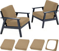4Pcs Outdoor Cushion Covers, Elastic Patio Cushion Covers | Washable, by dreahoteztil
