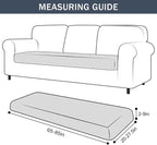 CONRUSER Stretch Cushion Cover, Soft Velvet Plush Cushion Slipcovers Loveseat - Image 7