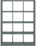 Furinno Cubicle Book Shelf, 12-Cube Bookshelf, Extra Thick Frame Reversible - Image 8