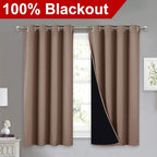 NICETOWN Room Warming Curtains, Bedroom Full Blackout Panels, Super Thick - Image 2