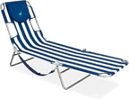 Ostrich Beach Lounge Chair, Folding & Reclining Outdoor Chaise Lounger by OstrichProducts