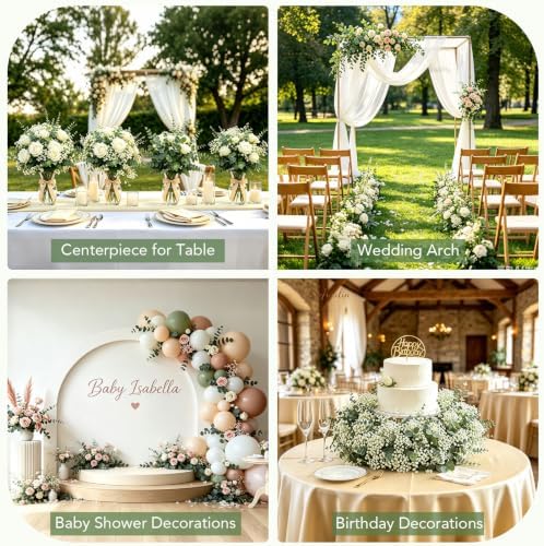 100 Pcs Eucalyptus Stems Artificial Eucalyptus Leaves Stems,Fake Eucalyptus Plants Real Touch Faux Eucalyptus Garland for Office Flowers Bouquet,Table Centerpieces,Wedding,Garden Decoration,Home Decor - Image 7