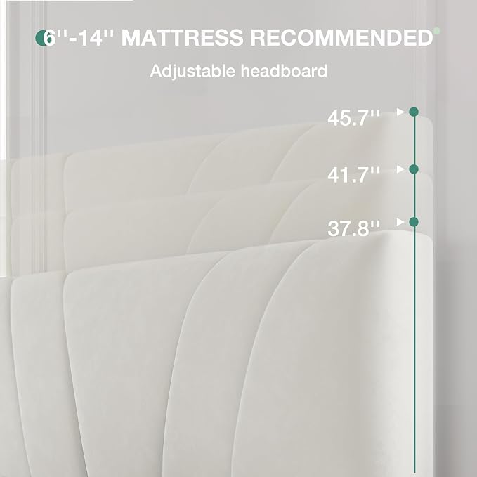 Novilla Queen Bed Frame, Queen Size Bed Frame - Image 4