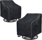 Outdoor Swivel Lounge Chair Cover 2 Pack, Waterproof Heavy Duty Patio Chair by LSongSKY