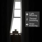 Black and Greyish White Ombre Blackout Curtains - Image 3
