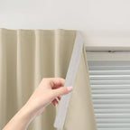 Portable Light Blocking Curtains Self Stick Design Removable Adhesive Window by Sovtfides