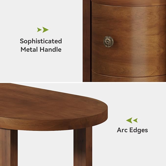 LITTLE TREE Solid Wood End Table Set 2 - Image 7