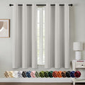 MIULEE Blackout Curtains for Bedroom 2 Panels 40x45 Inch Long Natural White | by MIULEE
