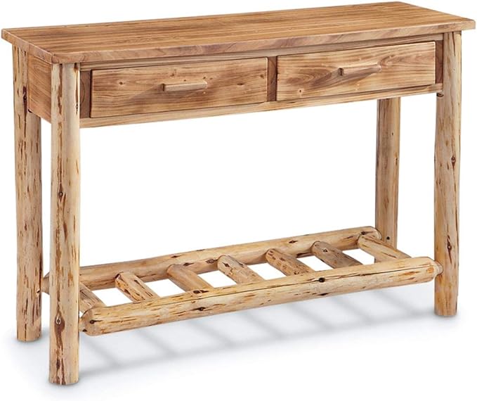 CASTLECREEK Log Sofa Table, Console Tables by CASTLECREEK