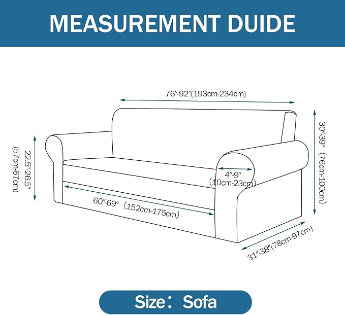 Sofa Slipcover with 2 Pillow Cover - Image 5