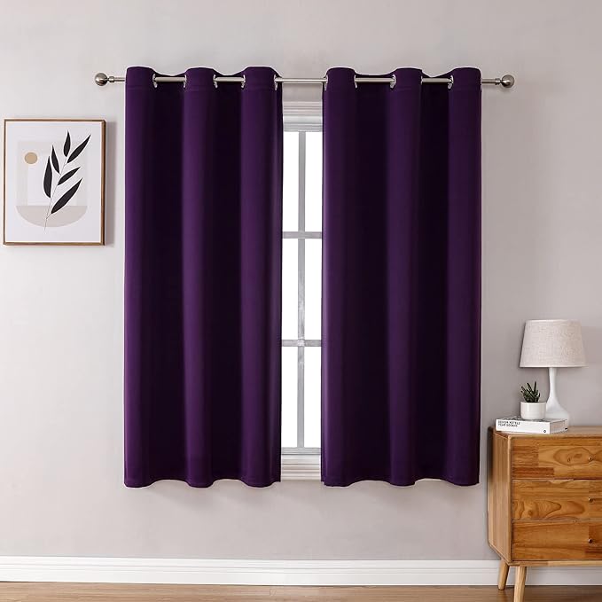 ChrisDowa Blackout Curtains for Bedroom and Living Room 45 Inches Long | 2 by ChrisDowa