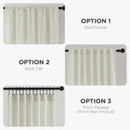 Joydeco Linen Curtains 84 Inch Length 2 Panel Sets, Light Filtering Curtains - Image 4