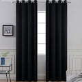 Yakamok Room Darkening Curtains 52x90 inch Length Black-Living Room | 2 panels by Yakamok