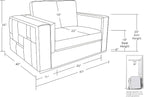 Blackjack Furniture Catania Modern Top Grain Italian Leather Sofa Set - Image 12