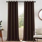 Yakamok Room Darkening Curtains 52x108 inch Chocolate Brown-Living Room | 2 by Yakamok
