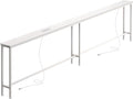 SUPERJARE 102.3 Inch Sofa Table by SUPERJARE