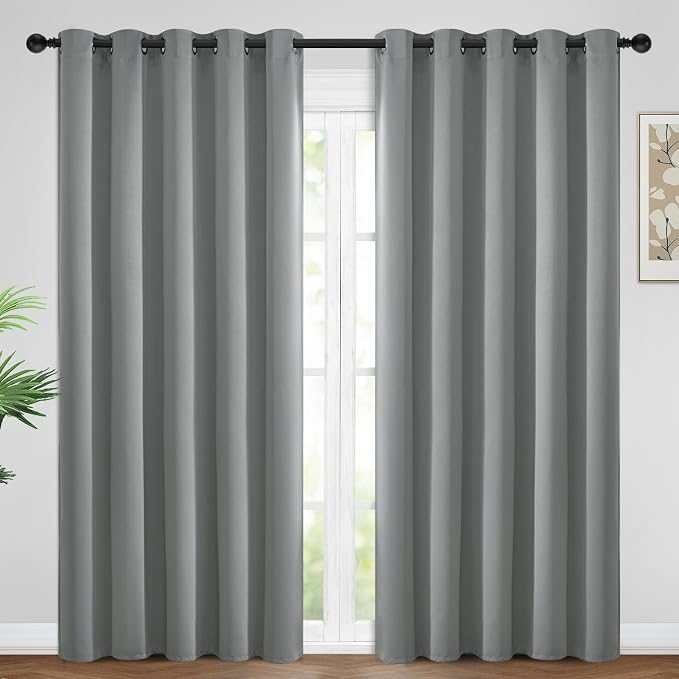 Yakamok Room Darkening Curtains 62x96 inch Length Dove Grey-Living Room | 2 by Yakamok