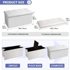 COSYLAND Ottoman Bench with Storage - Image 3
