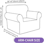 ZNSAYOTX Super Stretch Chair Slipcover, New Striped Sofa Chair Covers - Image 6