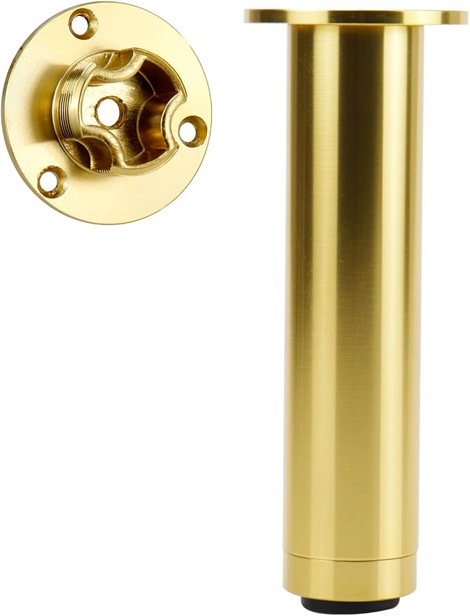 4 Pcs Gold Adjustable Sofa Legs Metal Modern Furniture Legs - Image 4