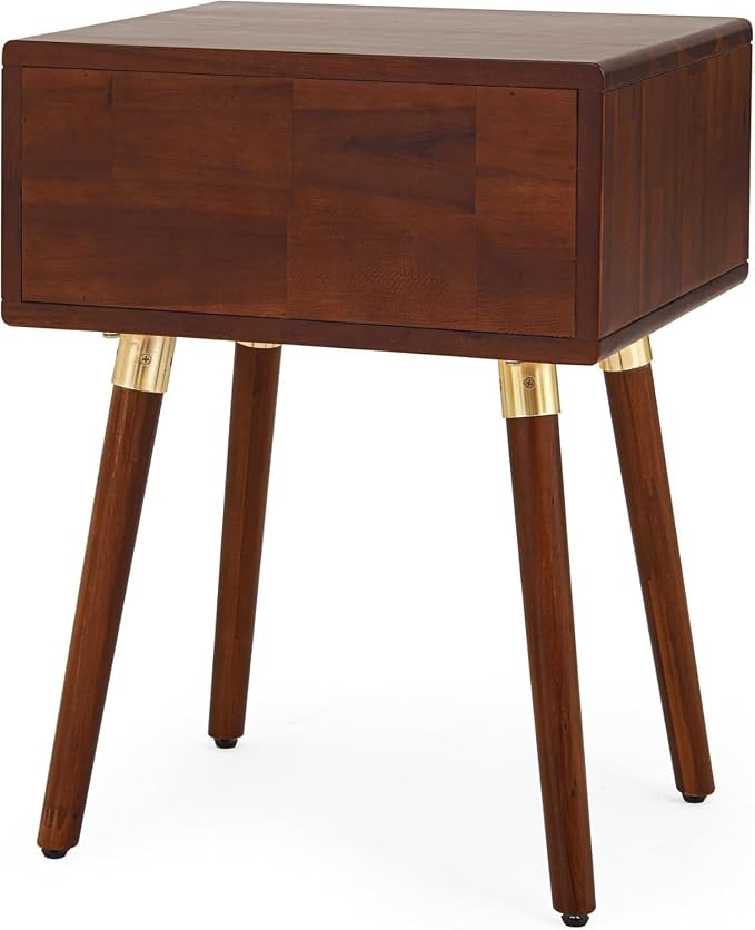Bme Caden Solid Wood Nightstand/Side Table/End Table, Fully Assembled, - Image 11