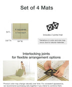 FULI Japanese Square Tatami Rug, Lightweight Igusa Mat, Made in Japan - Image 6