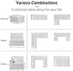 Cloud Couch Modular Sectional Sofa, Oversized 8 Seater Sofa, 160.6" U Shaped - Image 5