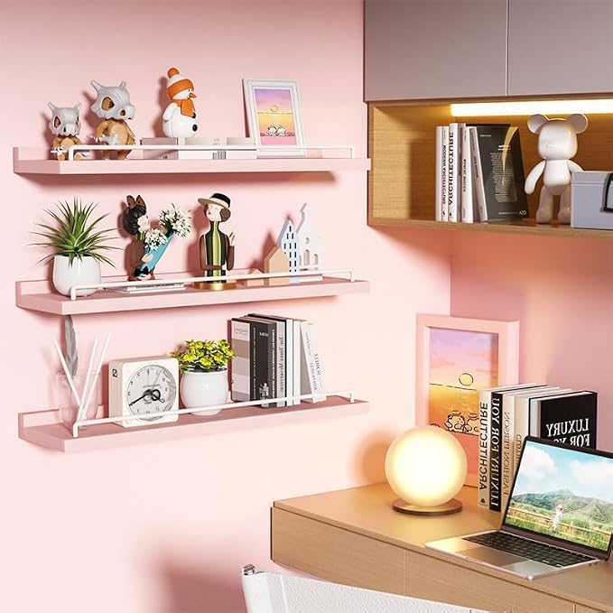 RYOFOBETTO 22 inches Long Floating Shelves, Bathroom Decor Shelves Over Toilet - Image 5