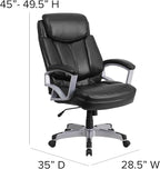 Flash Furniture HERCULES Series Big & Tall 500 lb. Rated Black LeatherSoft - Image 3