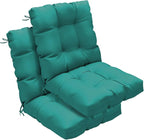 Outdoor Chair Cushions Set of 2, High Back Soft Seat Pad by zanwuhwyd