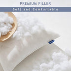 MIULEE Pillow Insert 12x22 Inch Decorative Rectangle Throw Pillow Inserts | - Image 2