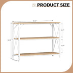 Homeiju Entry Table 40" Width, 3-Tier Entryway Table - Image 3