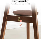 Side Table, 2-Tier Round End Tables Living Room, Mid Century Modern Side Table - Image 9