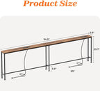 SUPERJARE 94.5 Inch Sofa Table - Image 2