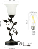 Set of 2 Touch Bedside Vintage Lamps - Image 6