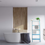 Honest Ladders for Living Room, 5-Tier Blanket Holder, Wall-Leaning Rack - Image 2