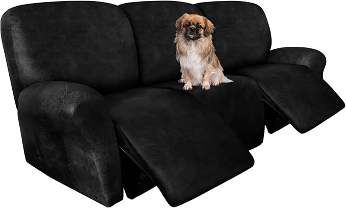 ANARACHON Recliner Couch Cover Leather Look Recliner Sofa Covers by ANARACHON