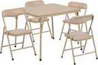 Flash Furniture Mindy Kids 5-Piece Folding Square Table and Chairs Set by FlashFurniture