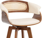 Set of 3 Rattan Swivel Bar Stools - Image 9