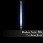 Blackout Curtains 52 x 63 inch/Royal Blue Curtains Set of 2 Panels/Thermal - Image 3