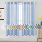 H.VERSAILTEX Linen Curtains Natural Blended Curtain Panels by HVERSAILTEX