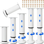 6 PCS Adjustable Furniture Couch Cabinet Legs 4.72-7.48 Inch, Heavy Duty by Olldag
