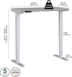 Bush Business Furniture 48-inch Electric Height Adjustable Standing Desk - Image 5