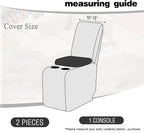 ALIECOM Recliner Sectional Couch Covers L Shape Stretch Corner Reclining - Image 3