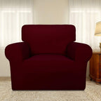 PureFit Super Stretch Chair Covers Fleece Couch Covers - Image 2