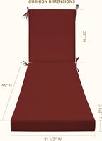 Honeycomb Outdoor Chaise Lounge Cushion - Image 2