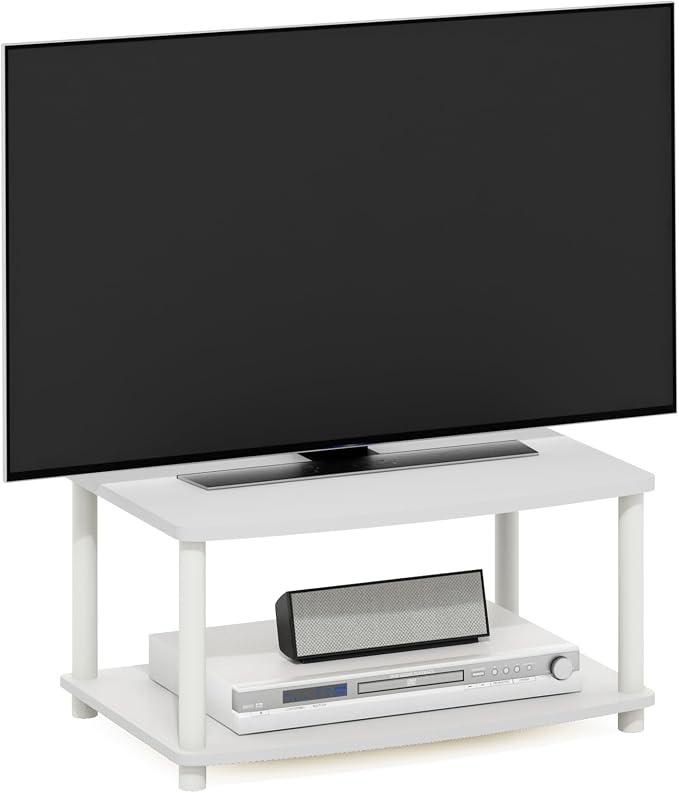 Furinno Turn-N-Tube TV Riser Stand, 2-Tier Small Elevated No Tools TV Stand - Image 6