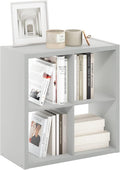 Furinno Cubicle Open Back Decorative Cube Storage Organizer, Light Grey by Furinno-FitsYourSpaceFitsYourBudget